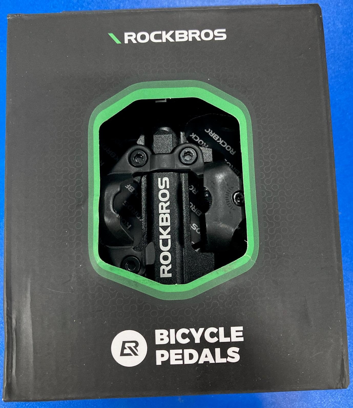 ROCKBROS Pedales de Bicicleta MTB Pedales Mixtos con SPD Calas Pedales Planos 9/16” Antideslizante Doble Caras para Bicicleta Montaña Carretera