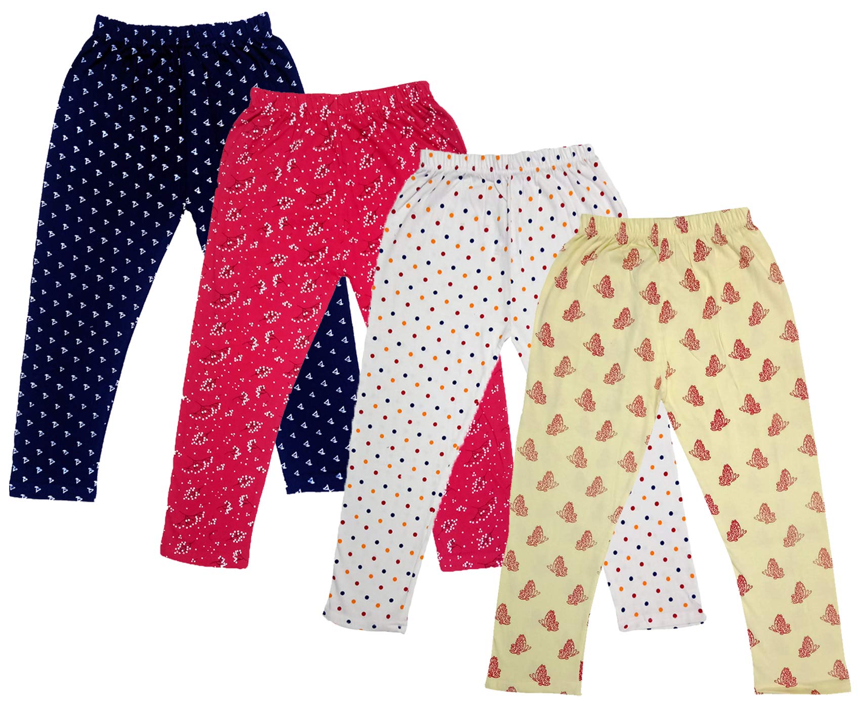IndiWeaves Girl's Printed Cotton Capri Pants for Summer