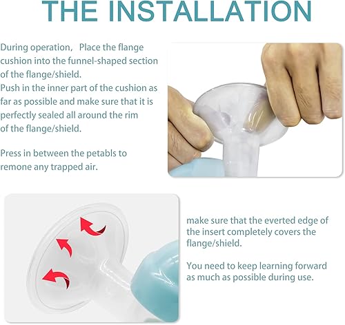 Miniatura 10 de Insertos de brida compatibles con MedelaWillowTSRETEMomcozy S9 S10 S12Willow Wearable Cups & Spectra S1 S2 (protectores de pezón)