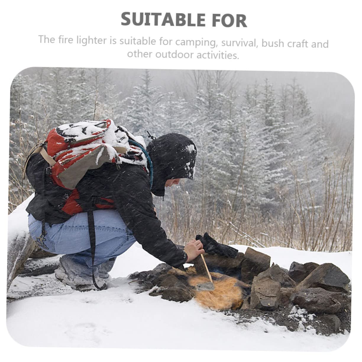12stücke Professionelles Feuerstarter Jute Große Natürliche Brennhilfen Für Camping Outdoor Und Grillen Für Feuerstahl Und Survival-aktivitäten