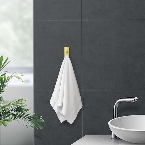 Miniatura 7 de Ganchos de pared autoadhesivos para colgar ganchos adhesivos con capacidad para 13 libras, gancho para abrigos, ganchos para toallas para baños,