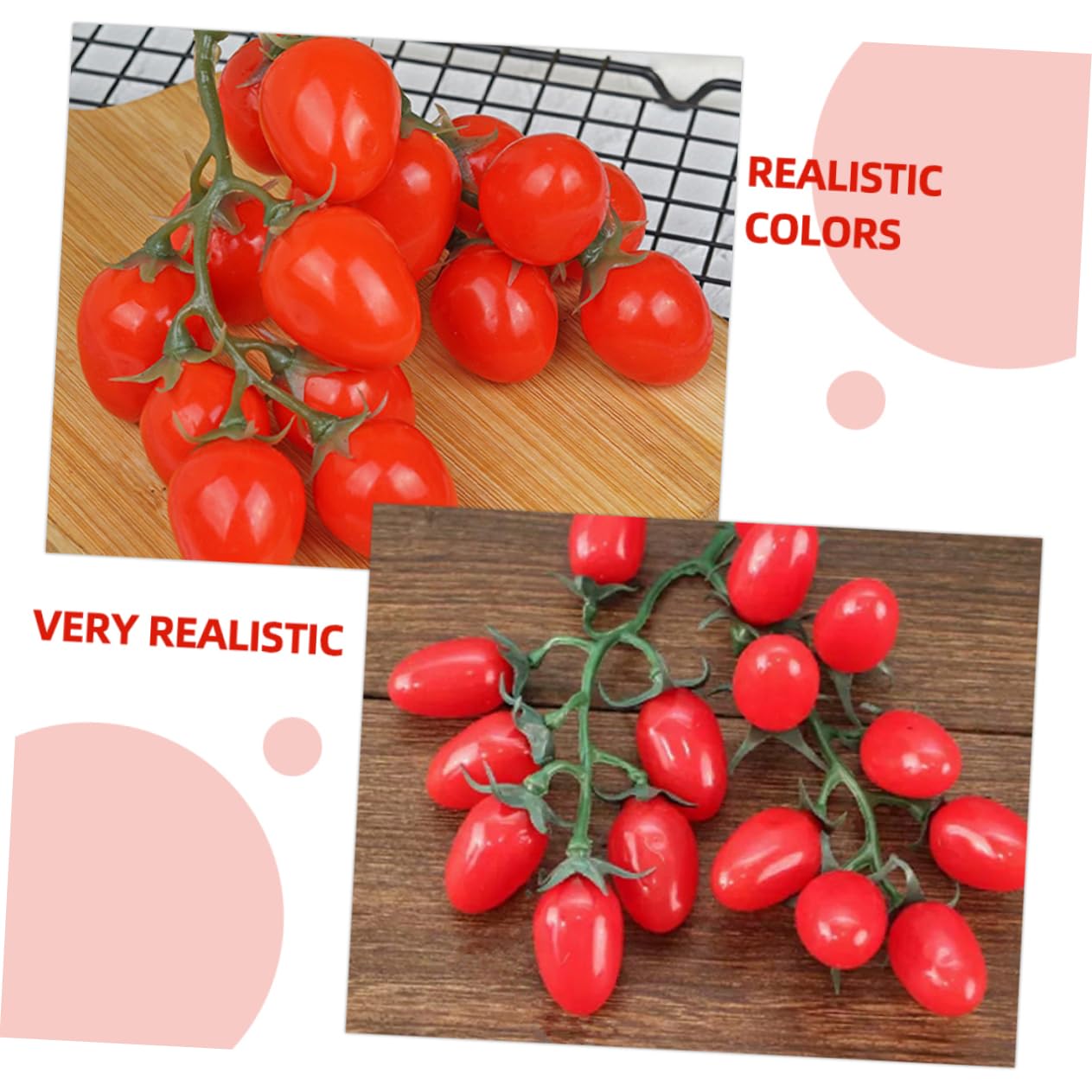 Alipis 10 STK Nachahmung Tomate Partydekoration Mit Früchten Künstliche Tomaten Realistische Tomaten Zeigen Sie Gemüse-Requisiten An Simulationsfrucht Realistisches Gemüse Rot Schaum