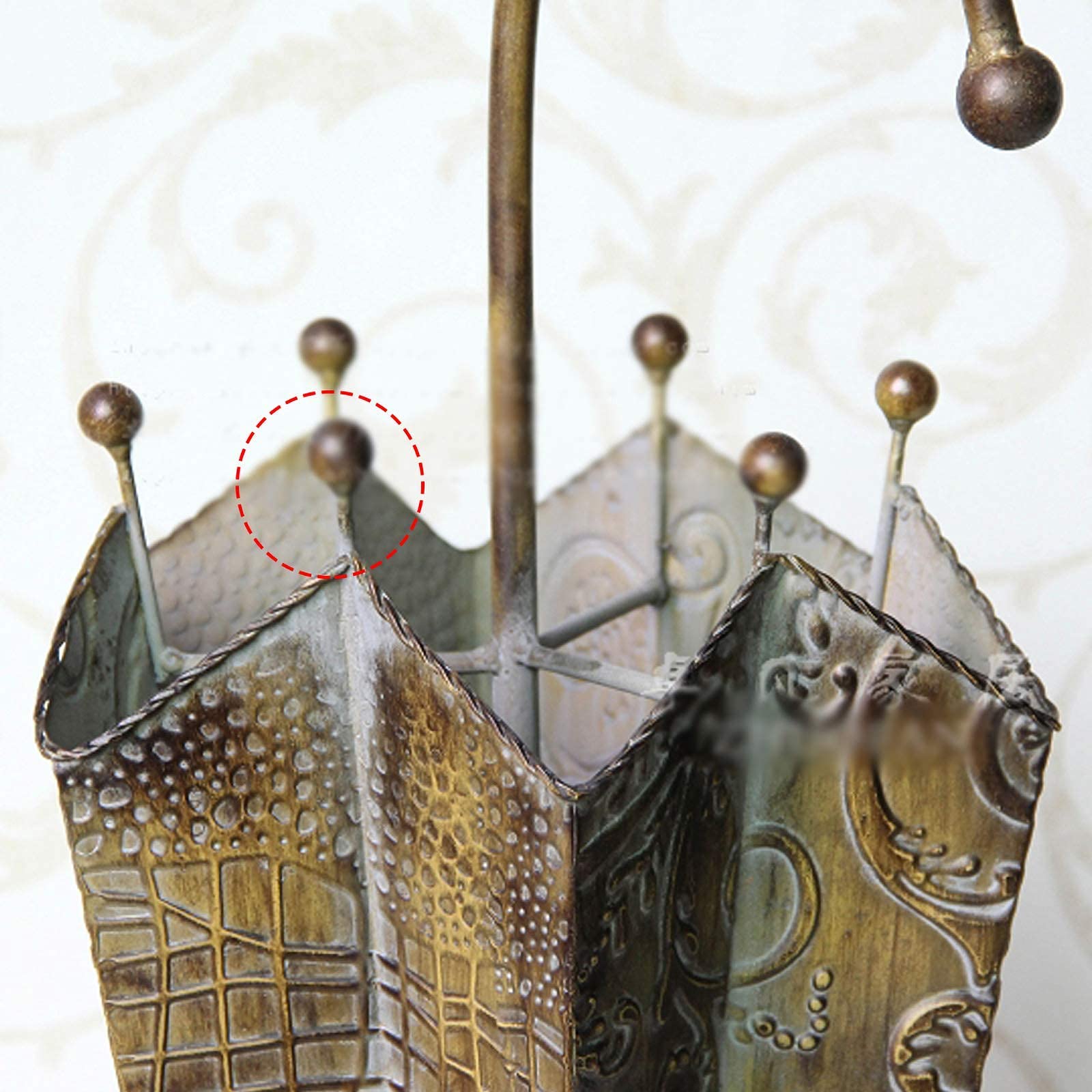 Amazon｜ノスタルジックなレトロスタイルの傘立て金属製の傘立て、錬