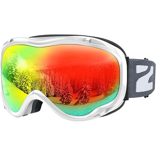 ZIONOR Lagopus B1 Ski Goggles OTG Anti fog Snow Goggles UV Protection Snowboard Goggles for Men Women Adult Youth