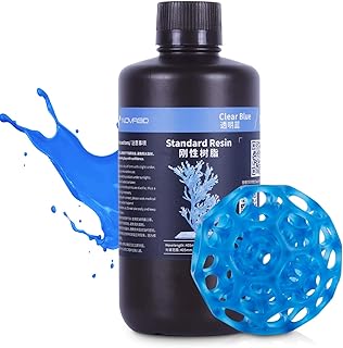 NOVA3D 3D Printer Resin 405nm LCD Rapid Resin Standard Photopolymer Resin for LCD 3D Printing Clear Blue 500g