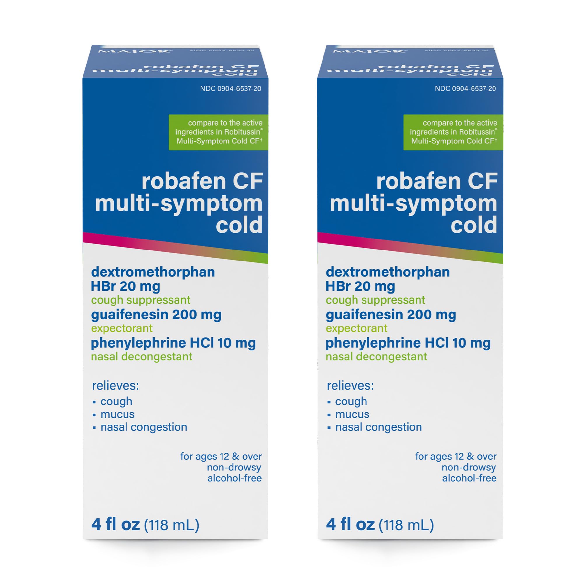 MAJOR Robafen CF Multi-Symptom Peak Cold Cough Syrup