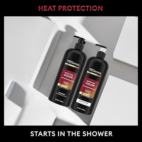 Miniatura 7 de TRESemmé Champú y acondicionador, color revitalizado + infusión antioxidante para cabello teñido y protección contra el calor, 28 oz Ea