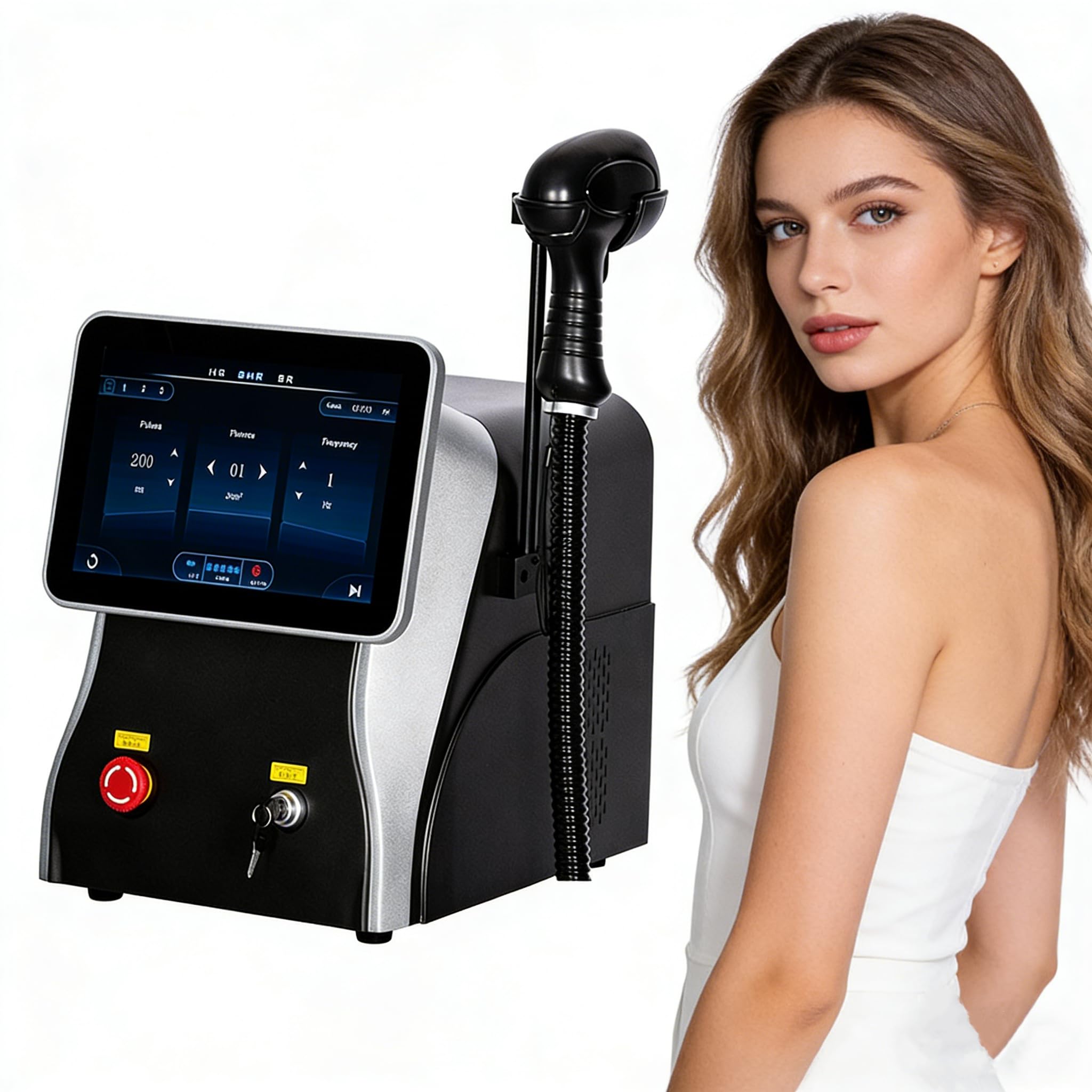 10 Bars Professional 755 808 1064nm Diode Hair removal Machine For Men And Women Whole Body Hair Reduction