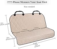 Vista 6 de Vivaglory - Fundas de asiento de automóvil para perro, con diseño sin falda, acolchado y duradero, 600 denier, Oxford, 4 capas protectores de coche
