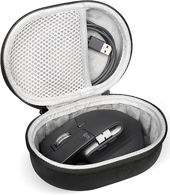 Hard Mouse Case Compatible with Logitech Master 4 3S/G502/G502 X Plus/G305 Lightspeed Wireless Gaming Mouse G203/403 Hero/Razer Viper V2 Pro/Basilisk V3 Pro Wired Computer Mouse-with Lanyard