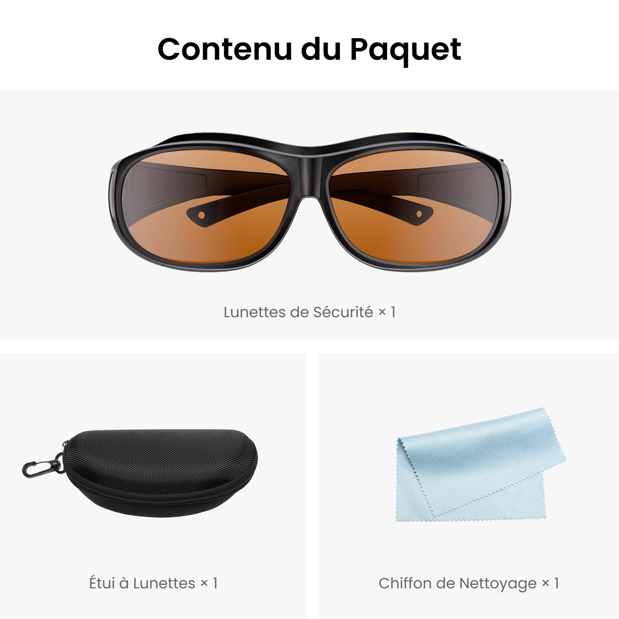 Revopoint Lunettes de sécurité laser bleu, 200 nm–460 nm OD5, protection oculaire compatible avec tous les scanners 3D à laser bleu universels, lunettes professionnelles pour gravure