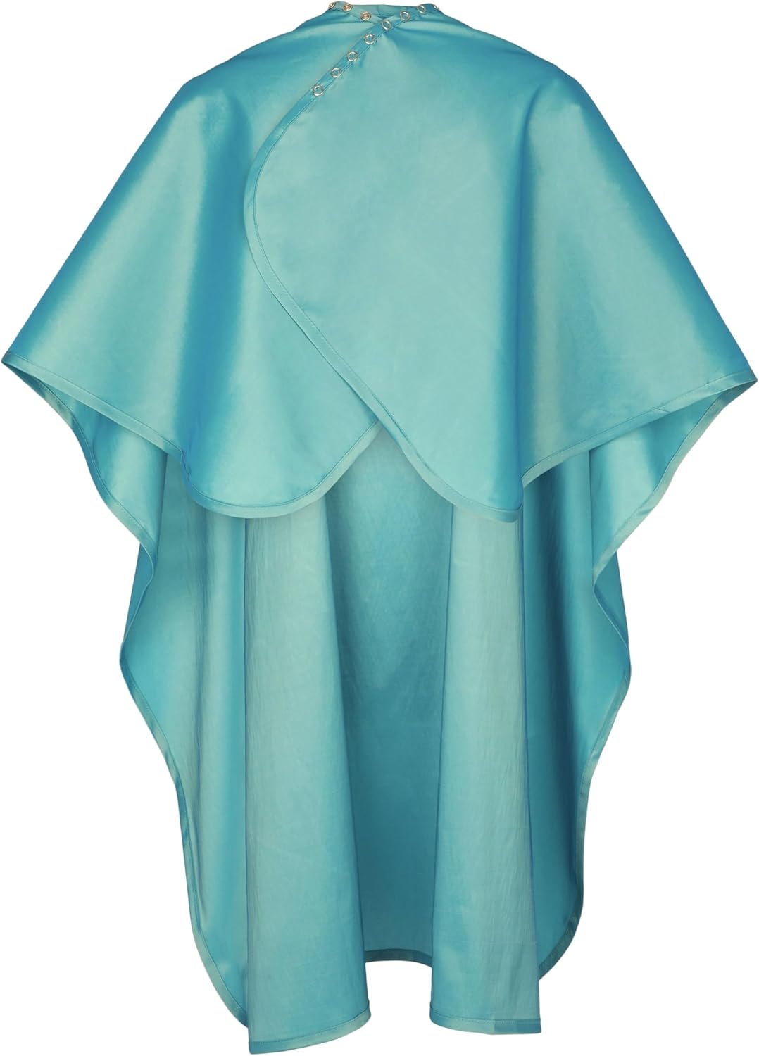 JNxcel Premium Quality Water Repellent Nylon/Polyester Fabric Hair Salon & Barber Hair Cutting & Shampoo Cape with Snap Closure (Turquoise)
