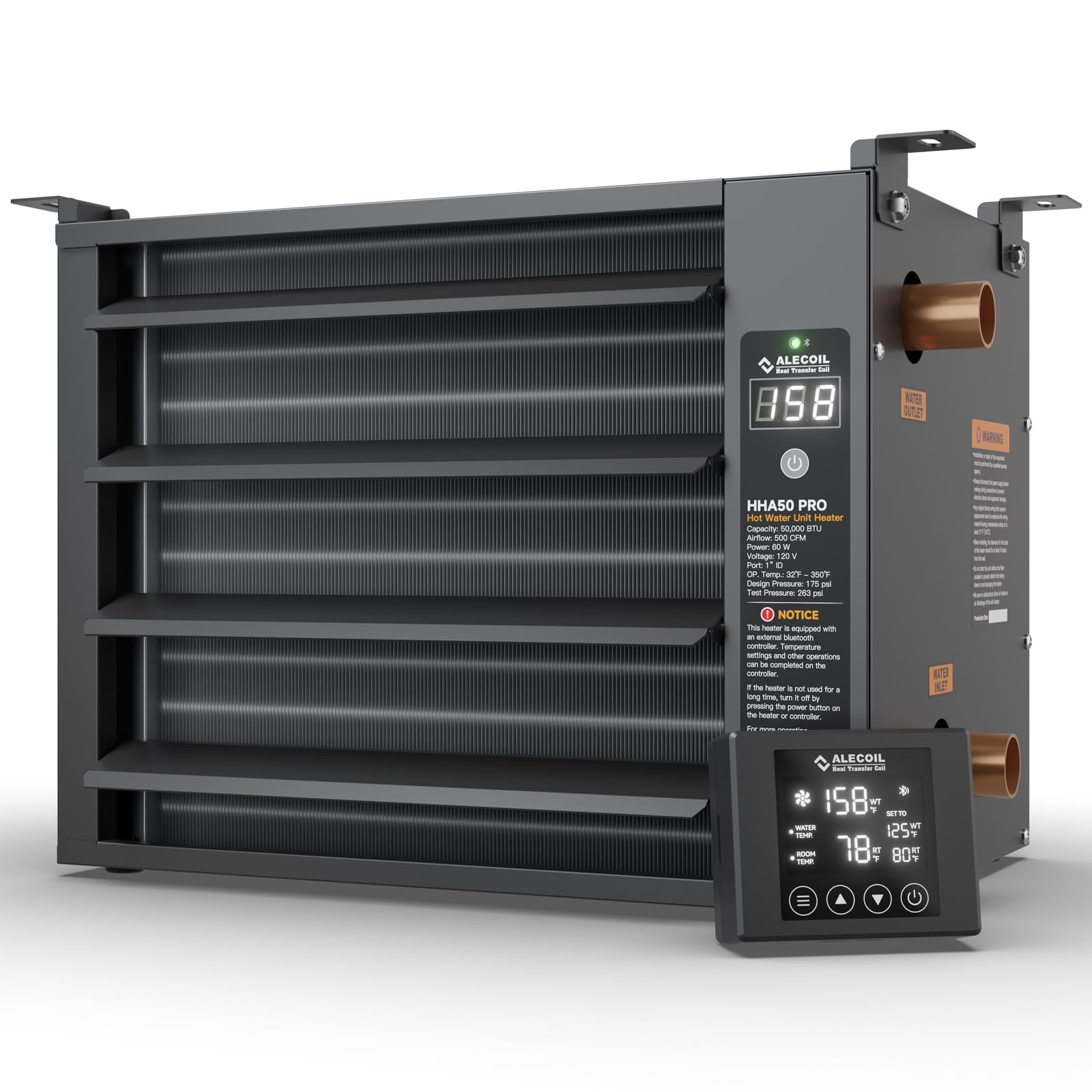 ALECOIL 50K BTU Hydronic Heater - Remote Control -1 ALECOIL 50K BTU Hydronic Heater - Remote Control -1
