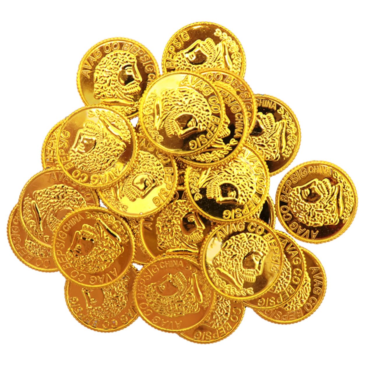 Pièces de Monnaie en Plastique 300pcs pour Trésor Pirate Ambiance Halloween