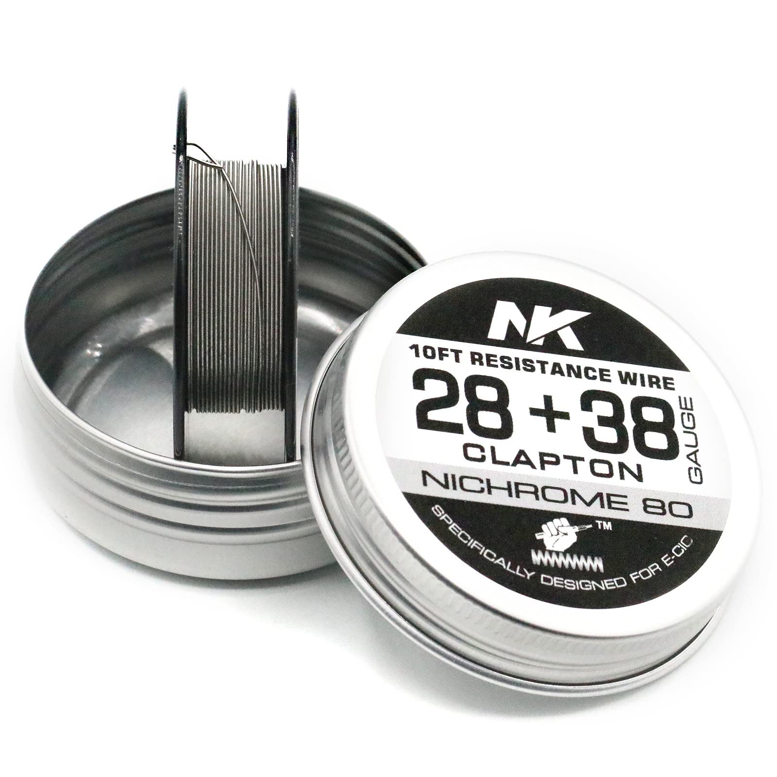 Buy NNK NK Clapton Wire Ni80 28+38Ga 10ft/Roll Nichrome80 for DIY