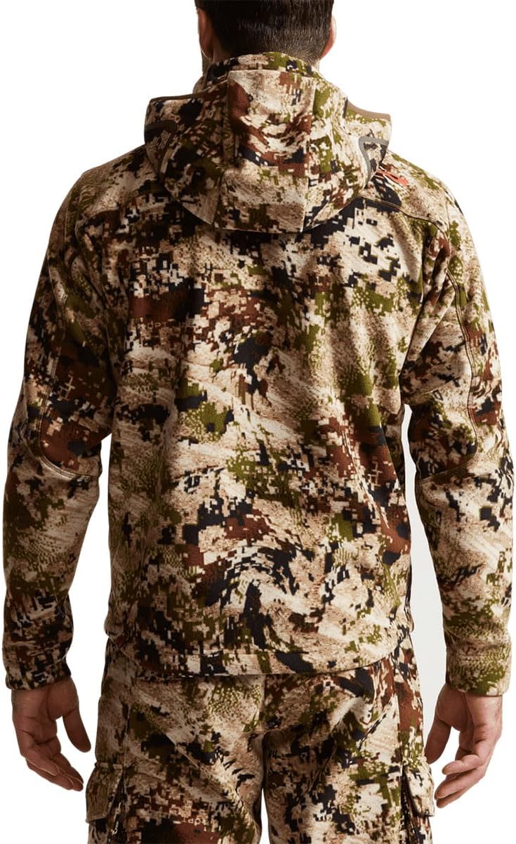 SITKA Gear Mens Stratus Windstopper Water Repellent Ultra-Quiet Fleece Hunting Jacket with Removable Hood