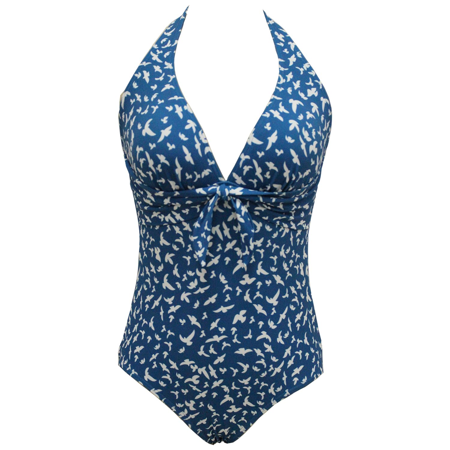Viloree Traje de Baño Mujer de Una Pieza Volante Cuello en V Ropa de Baño Playa Control del Vientre Monokini