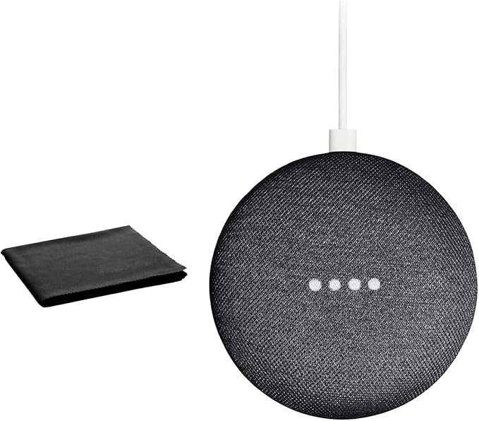 Google Smart Speaker Assistant, 1st Gen, Charcoal