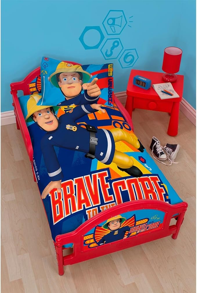 fireman sam cot bed duvet set