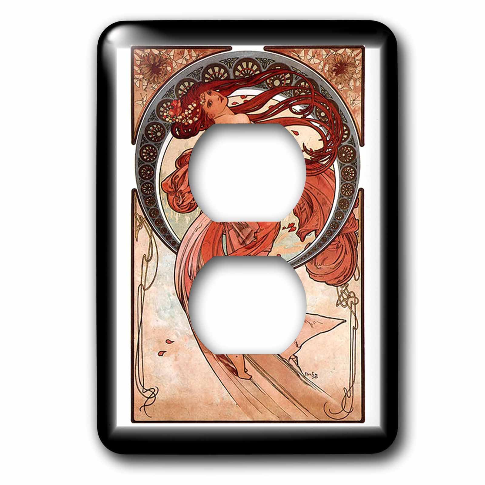 Alphonse Mucha Peinture 3dRose Éclat des Couleurs et Finition Durable pour Mur Classique