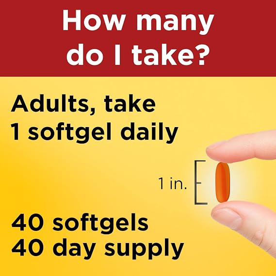 Nature Made CoQ10 400mg Softgels, Dietary Supplement for Heart Health Support, 40 Day Supply, 40 Count, (Pack of 2)