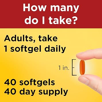 Nature Made CoQ10 400mg Softgels, Dietary Supplement for Heart Health Support, 40 Day Supply, 40 Count, (Pack of 2)