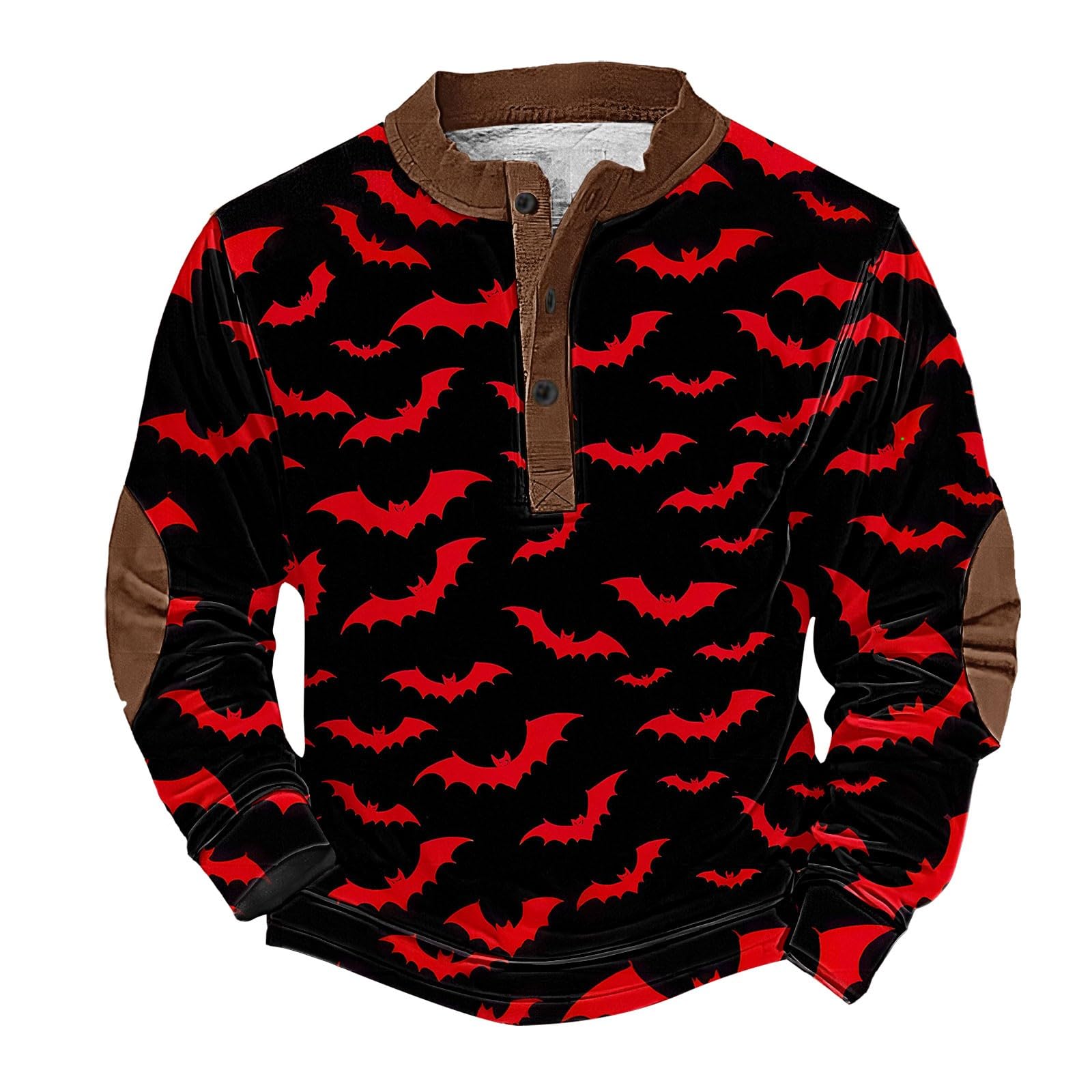 Ropa De Verano Hombre Sudadera con Cuello Abotonado Y Estampado Retro Halloween para Chándal Deporte Playa Gym Boxeo Moda Tallas Grandes Chaqueta Mangas El Sol Chandal Completo