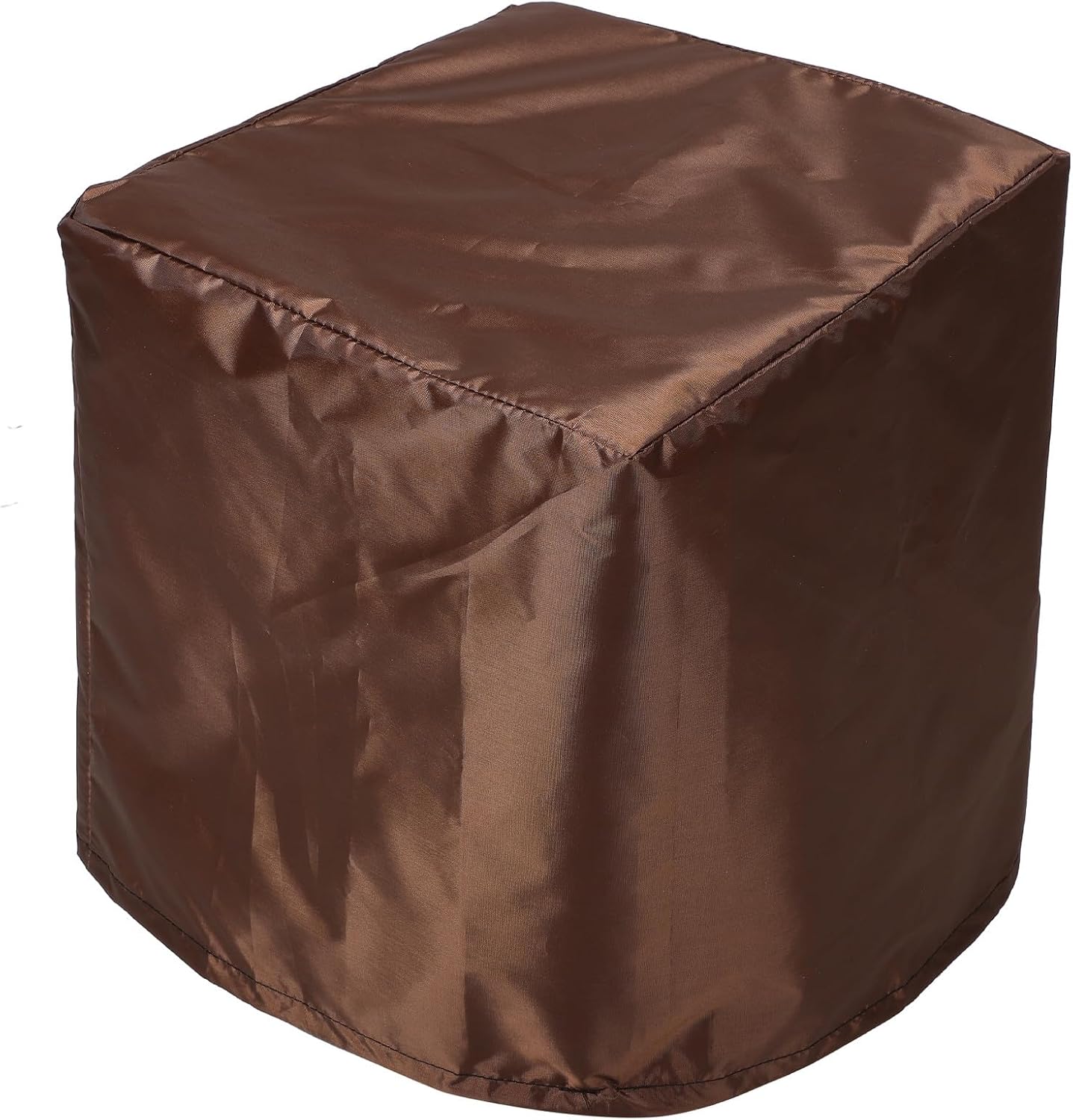 Patio Wicker Side Table Cover - Waterproof Square Patio - Small Side Table Cover for Outdoor Indoor Garden - Dustproof Furniture Protector (Coffee Color)