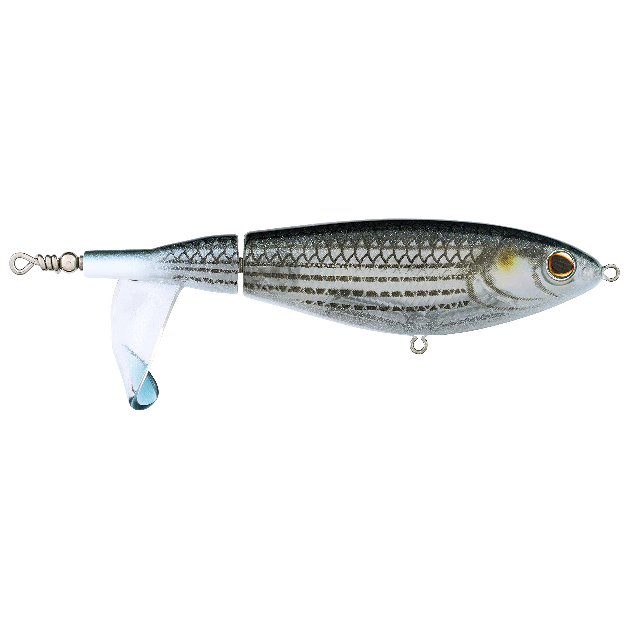 Berkley Choppo Topwater Fishing Lure, Mullet, 1 oz, 120mm Topwater, Enhanced Propeller Surface Area for Maximum Disturbance, Equipped with Sharp Fusion19 Hook