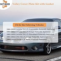 Vista 2 de Valley Kit de placa de cubierta con junta de repuesto # 12577927 Fit Chevy Corvette CTS-V Pontiac GTO LS1 LS6