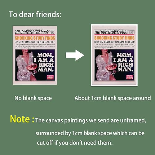 Miniatura 4 de Osdfem Divertida cita moderna para beber hipster, arte de pared para niñas calientes bebiendo champán, titulares de periódicos, póster Groovy Y2k,