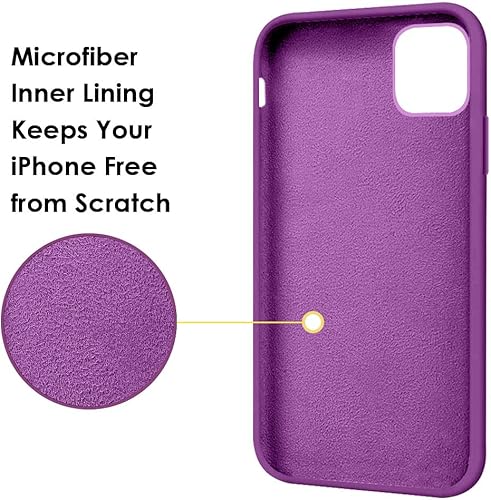 Miniatura 7 de MOCCA Funda compatible con iPhone 13 Pro Max de 6.7 pulgadas con soporte de anillo, silicona líquida, forro de microfibra, antiarañazos, a prueba de