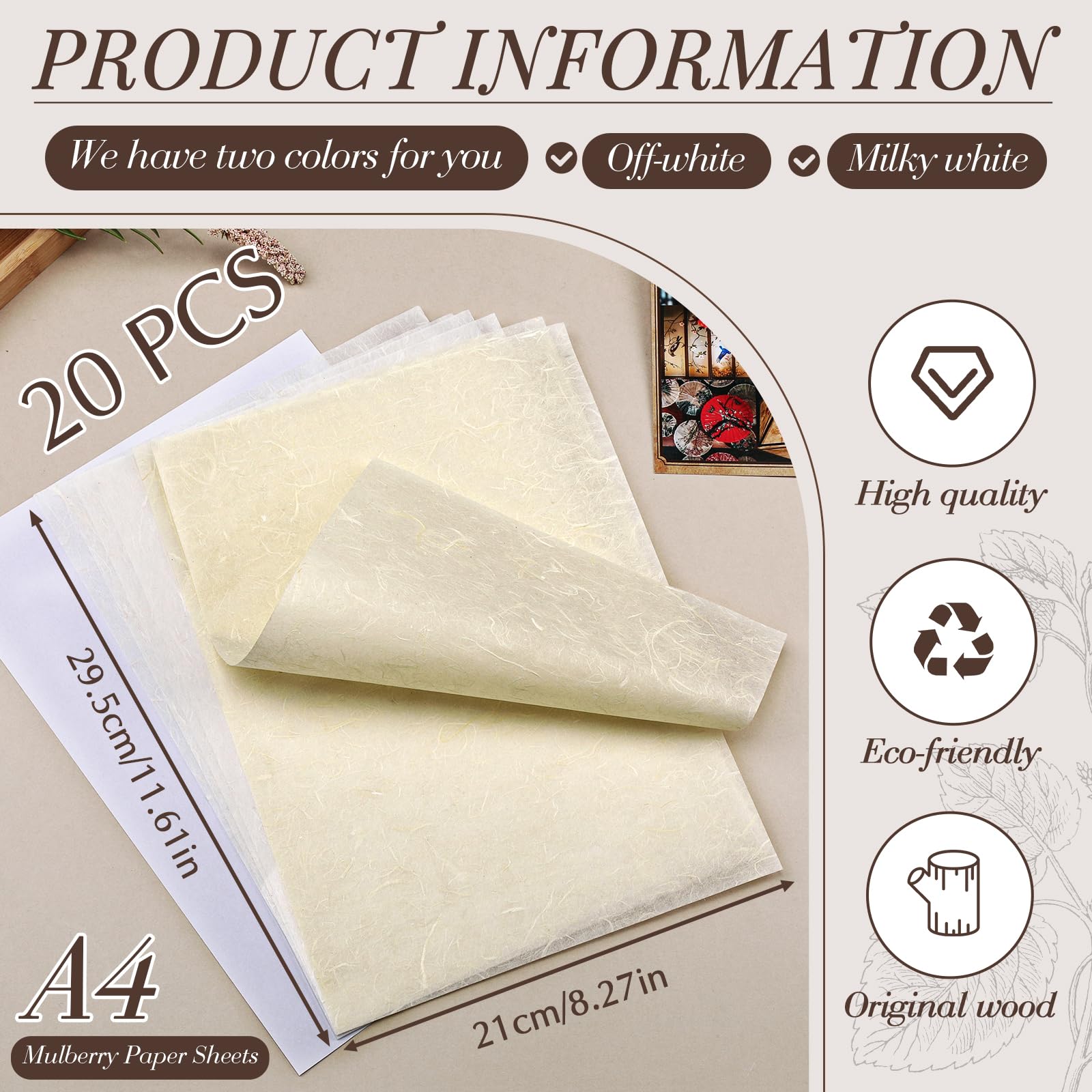 Mulberry Paper Sheets - Decoupage & Crafts -2
