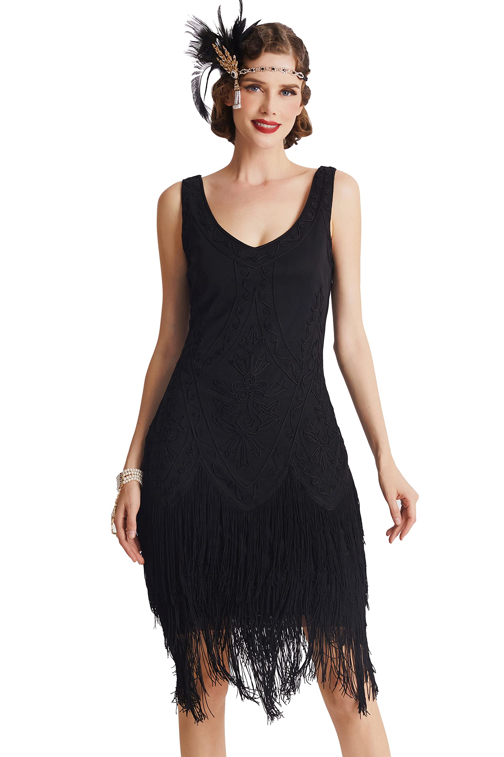 Buy BABEYOND1920s Flapper Dress Roaring 20s Great Gatsby Costume Dress
