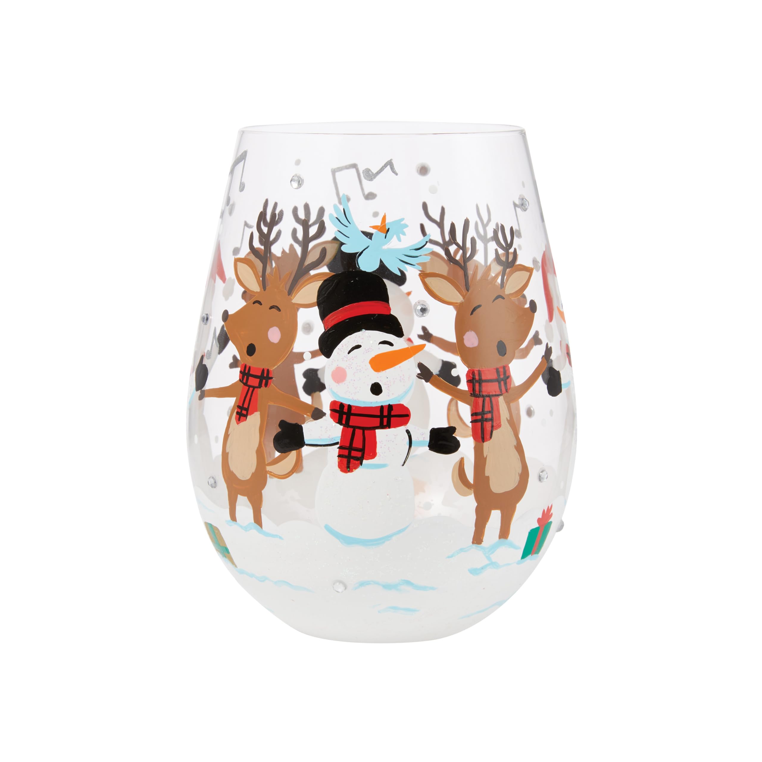 Verre à vin sans pied Lolita Designs, cadeau de Noël original 591 ml