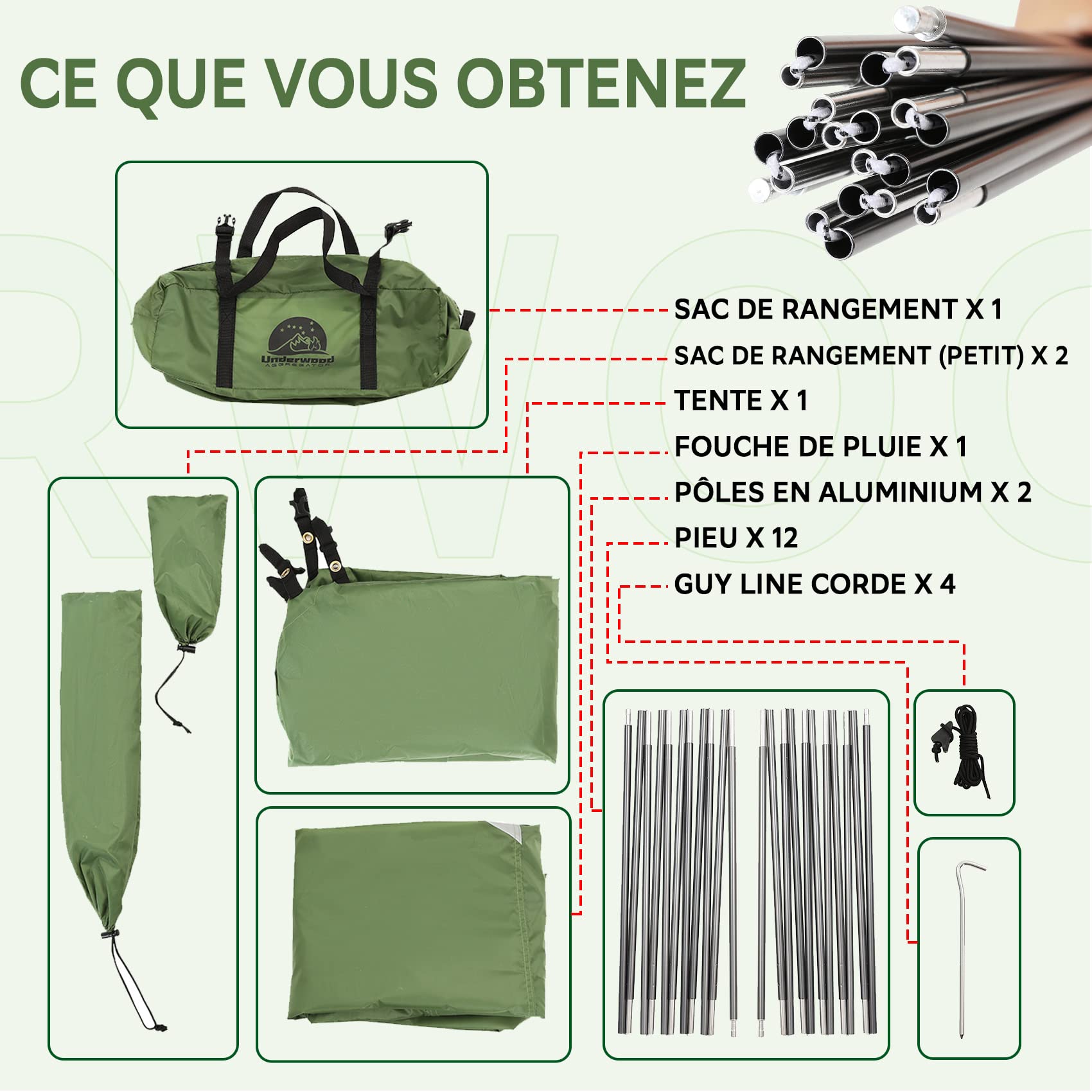 Tente 4 Saisons 1-2 Personnes, Imperméable UltraLégère Compacte pour Hiver | Montage Facile, Petit Format, Léger, Imperméable, Résiste au Vent et à la Neige, pour Randonnée Trekking Montagne Outdoor