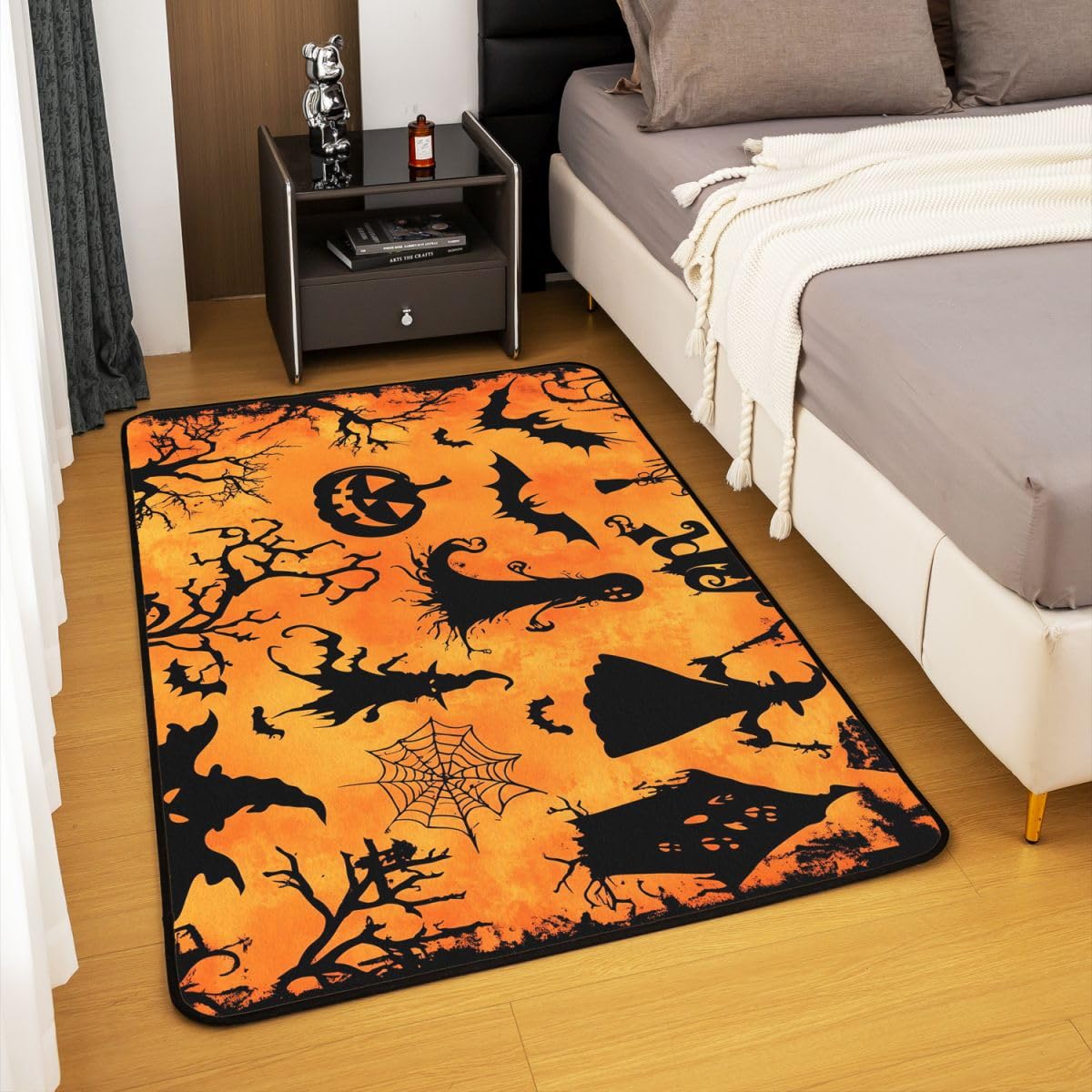 Loussiesd Ghost House upiorny Halloween dywanik 150 x 200 cm