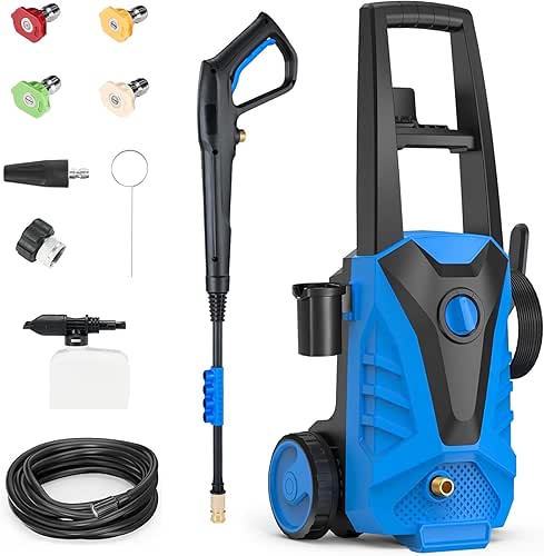 Electric Pressure Washer Compact, 2100 PSI, 2.0 GPM, 23FT Hose,