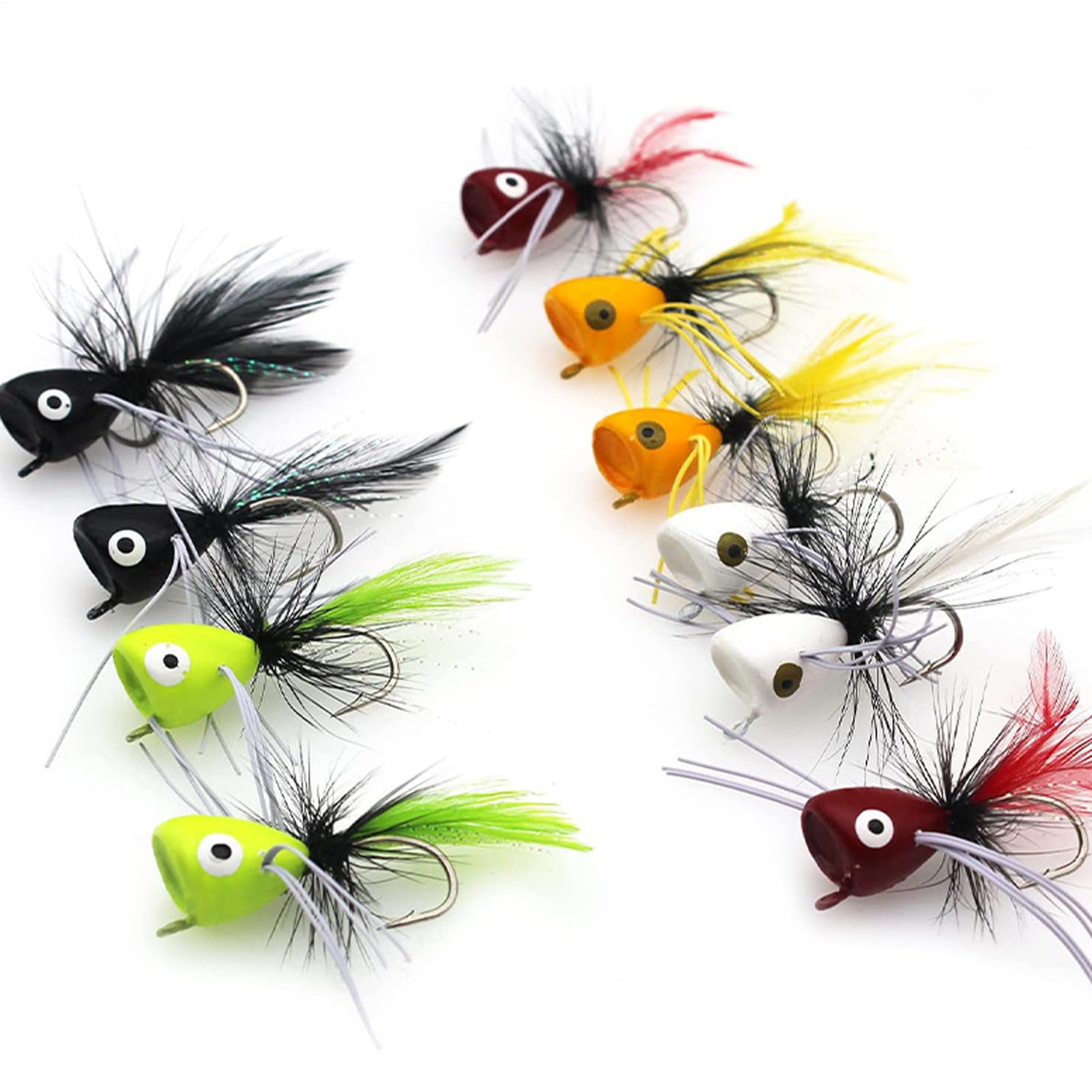 Poppers for Fly Fishing – Surtido Kit of Coloured Poppers | Accesorios de acuática