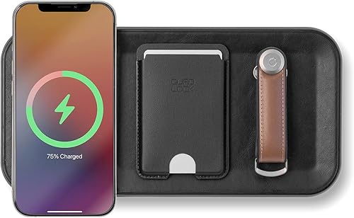 Miniatura 6 de Orbitkey Nest V2 - Organizador de escritorio portátil y personalizable con cargador inalámbrico integrado, carcasa de policarbonato con tela de