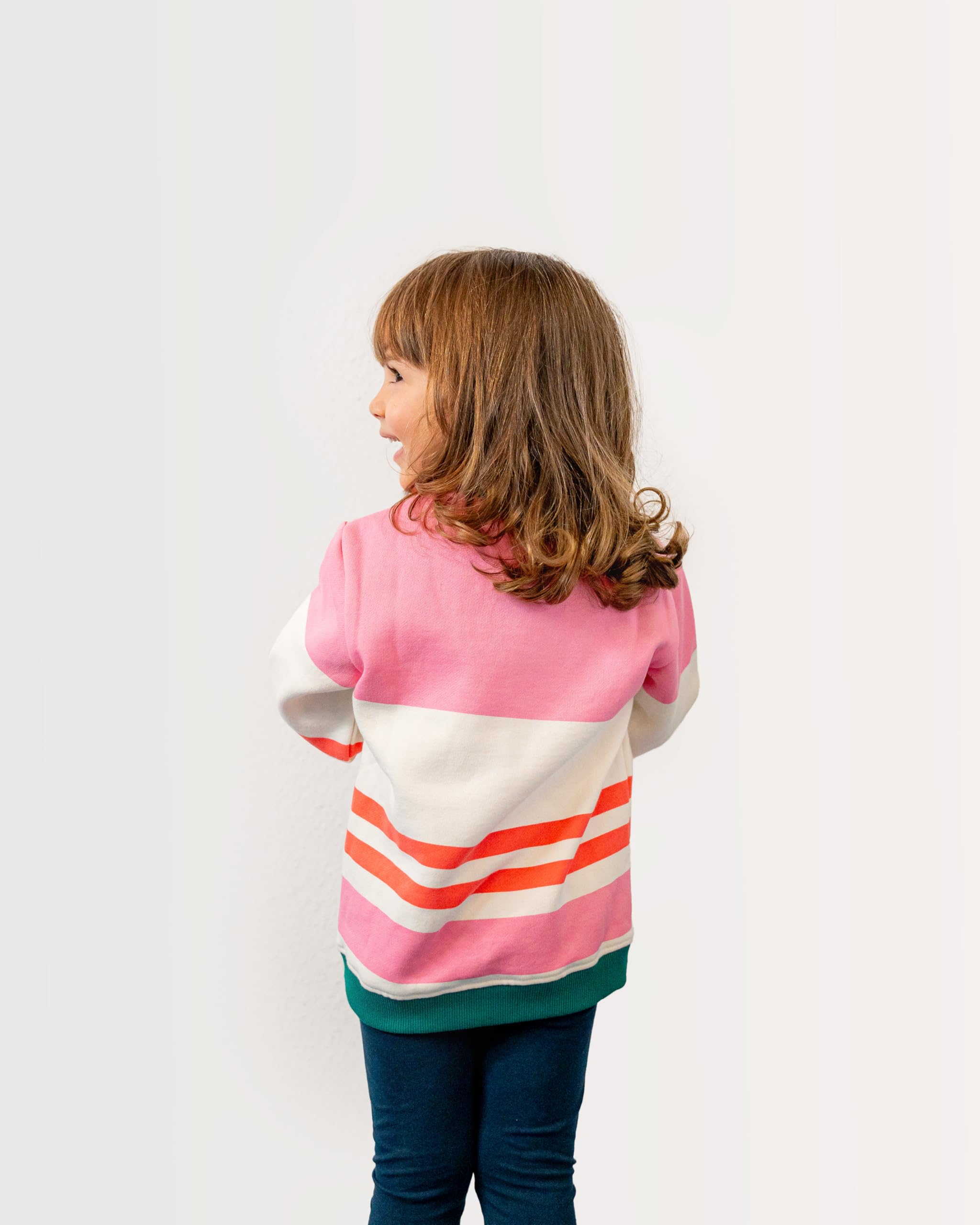 koaa Die Maus Frühling Sweatshirt - Sendung mit der Maus, Pink, 100% Bio-Baumwolle, Kids Sweater, Pullover Jungen, mädchen Langarmshirt, 98-128