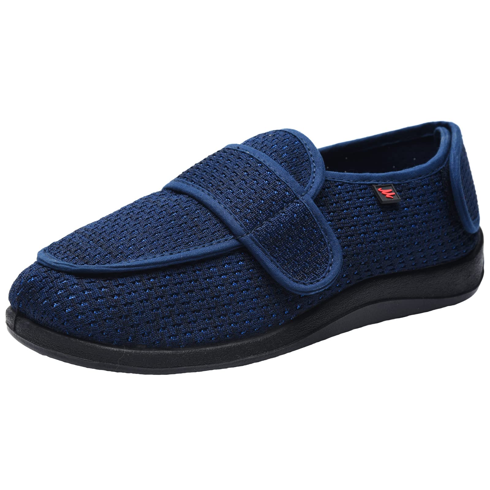 Pantoufles Réglables pour Hommes Pieds Gonflés Larges pour Diabétiques Chaussures Respirantes en Mousse À Mémoire De Forme Antidérapante