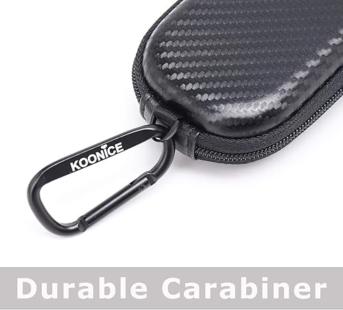 Miniatura 8 de Funda rígida compatible con Apple Magic Mouse (1, 2 y 3 generaciones), incluye mosquetón (negro)