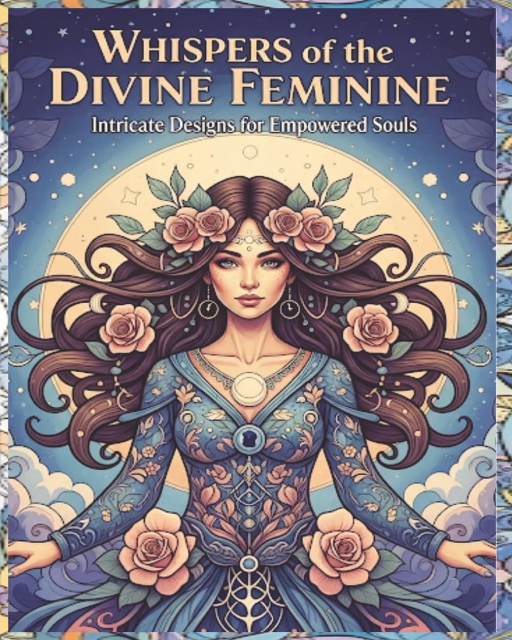 Whispers of the Divine Feminine, Colouring Book: 66-page, single-sided format
