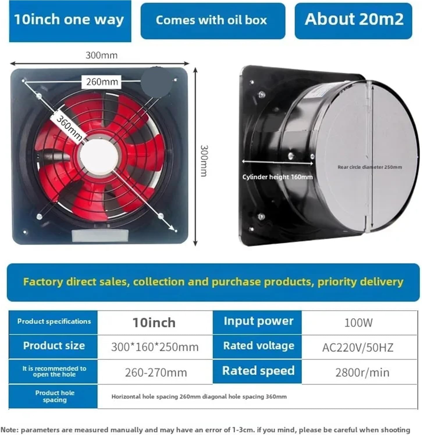 220v High Suction Rural Kitchen Powerful Exhaust Fan Range Hood