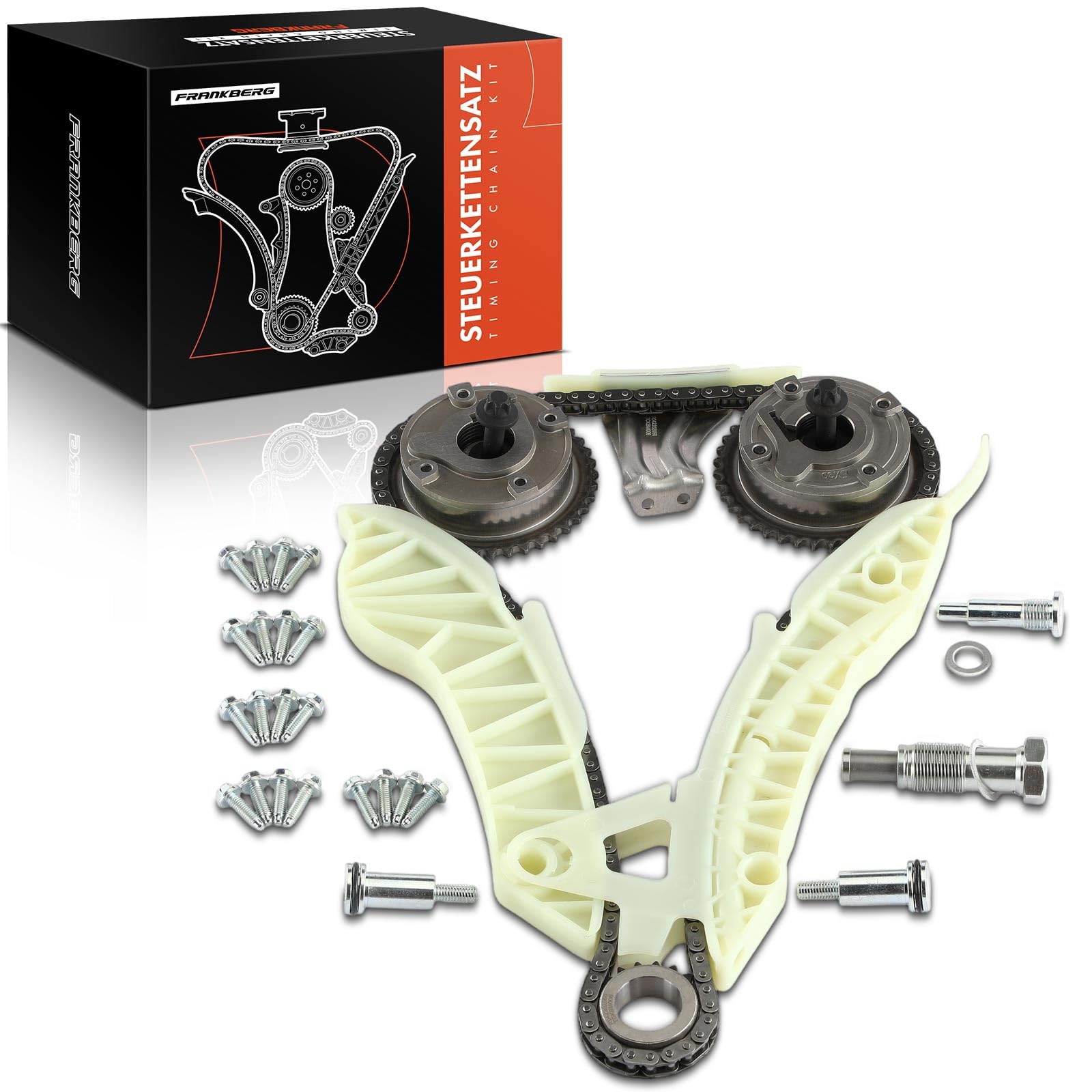 Frankberg Kit de cadena de distribución cadena de distribución 11318618318 | Compatible con: Serie 3 Coupé E46, 508, DS5, M.i.n.i Convertible R57, 207 WA_ WC_, M.i.n.i Clubvan R55