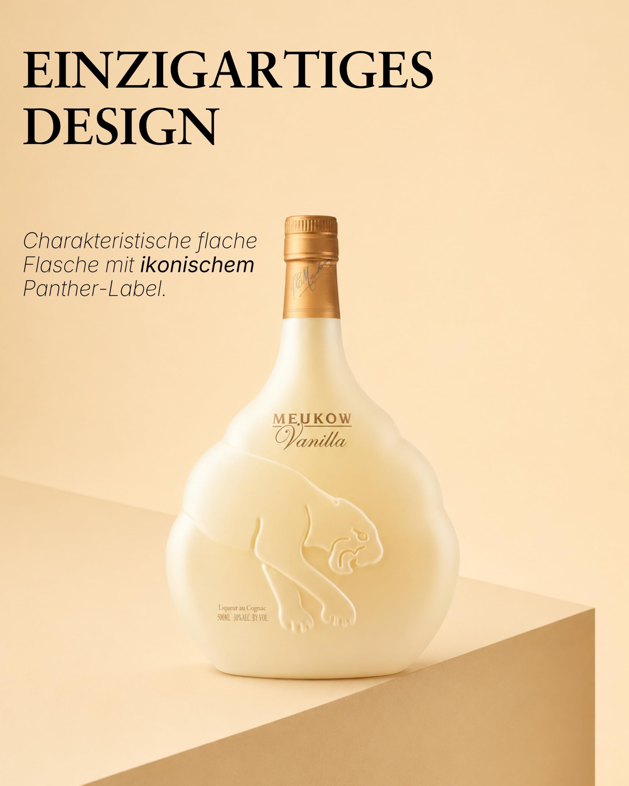 Meukow Vanille Cognac Likör 0,5 Liter 30% Vol.
