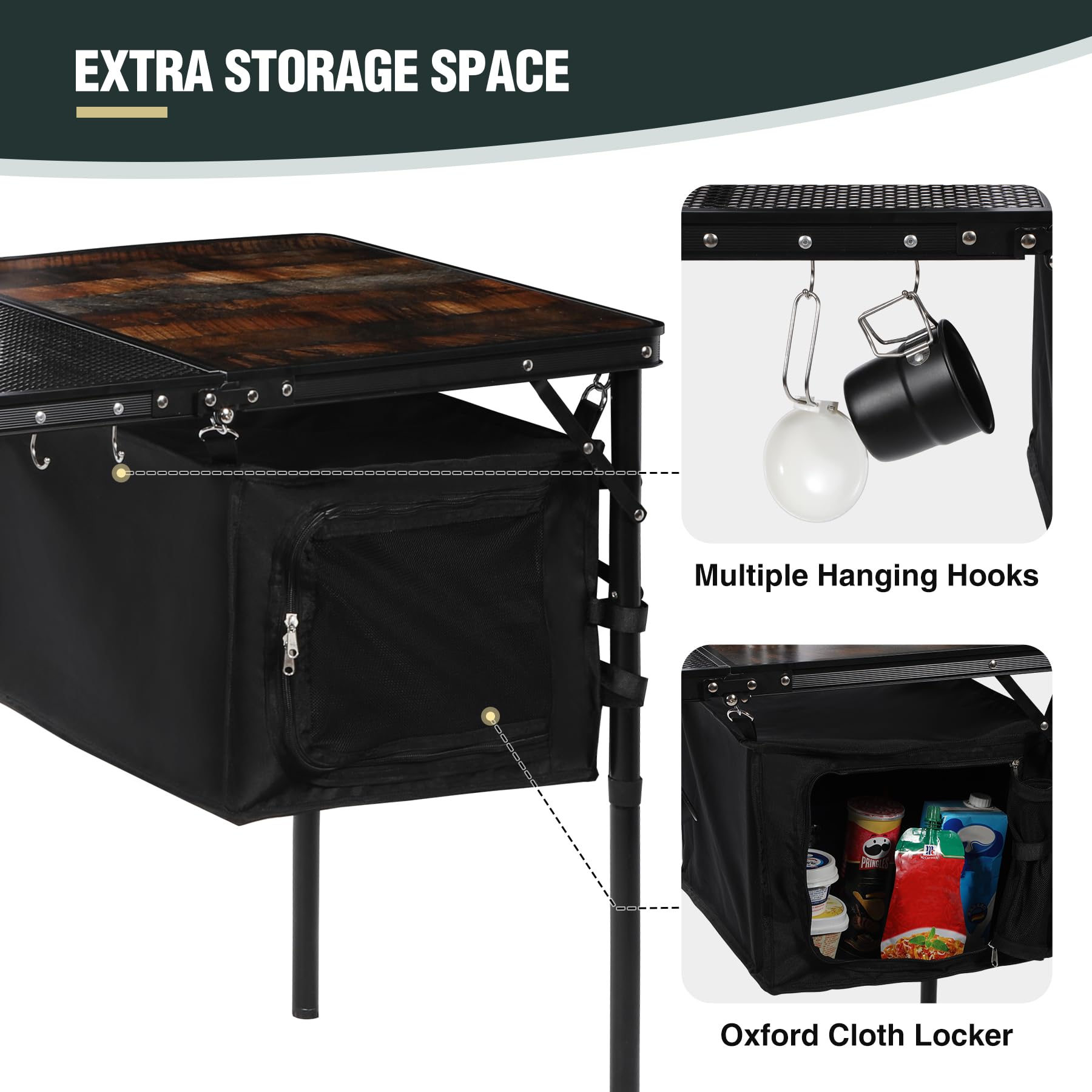 Sink Table Ozark Trail Portable Camp Kitchen And Stove REDCAMP