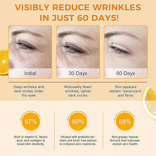 Miniatura 8 de Suero de vitamina C  Suero puro de vitamina C para la cara con ácido hialurónico, vitamina E y ácido ferúlico, suero facial antienvejecimiento para