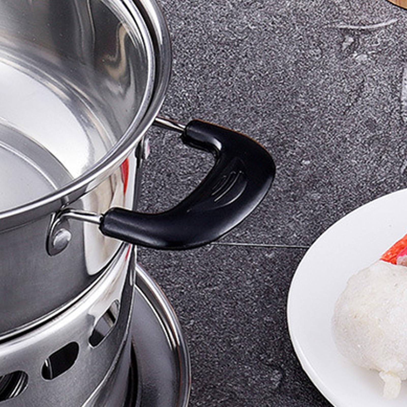 Poêle Spirit en Acier Inoxydable Ensemble de Poêle de Cuisine Extérieur Convient Pour Intérieur Et Camping